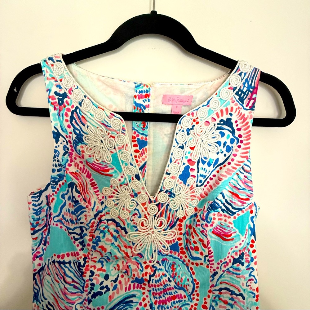 Preppy LILLY PULITZER Shell Me About It Gabby Dress Size 6 - Picture 6 of 17